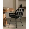 Image de Myko - lot de 4 chaises myko en rotin noir