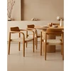 Image de Kimo - chaise en teck massif et corde beige marron