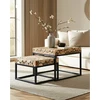 Image de Aïda - table basse carrée gigogne en teck