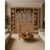 Image de Annisa - bibliothèque en bois massif de teck recyclé 250 cm