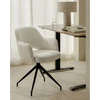Image de Elba - lot de 2 chaises en tissu beige et pieds métal