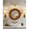 Image de Boïa - miroir hublot en bois massif de manguier