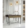 Image de Moon - console finition laiton vieilli 90 cm