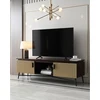 Image de Moon - meuble tv finition laiton vieilli 145 cm