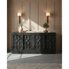 Image de Zaraya - buffet bas sculpté en bois massif de manguier 185 cm