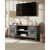 Image de Lotus - meuble tv cérusé en bois massif de manguier 150 cm