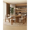 Image de Zuno - lot de 2 chaises zuno en tissu beige et pieds métal