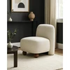 Image de Oslo - fauteuil design en tissu beige