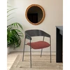 Image de Wisla -lot de 2 chaise wisla en tissu avec dossier en bois et pieds en métal