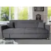 Image de Adare canapé convertible avec coffre en tissu gris foncé 3 places