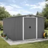 Image de Jura abri de jardin en metal 8.08m2 gris