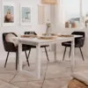 Image de Kotor table à manger industrielle extensible 10 personnes blanche