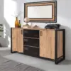 Image de Holen buffet industriel avec portes et tiroirs