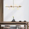 Image de Victoire suspension dorée 7 lampes
