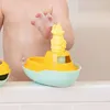 Image de Jouet de bain made in france en matière recyclée bateau de mr renard