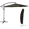 Image de Parasol déporté oahu rond 3m de diamètre gris + housse