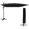 Image de Parasol déporté molokai rectangulaire 3x4m noir + housse