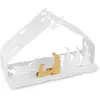 Image de Alessi Bark Crib BM09 W - Reproduction Design de la CrÃ¨che en Acier Inoxydable avec DÃ©tails DorÃ©s Poli