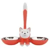 Image de Alessi - Gamelle Pour Chat -Tigrito - Rouge OrangÃ£Â©  - Orange