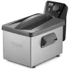 Image de DeLonghi F24518CZ, Friteuse, Unique, Noir, Acier inoxydable, boutons, Autonome, Acier inoxydable