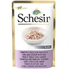 Image de 6x85g Schesir En GelÃ©e Thon, Poulet & Jambon En GelÃ©e - PÃ¢tÃ©e Pour Chat