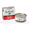Image de Schesir Filets De Poulet Avec Boeuf En GelÃ©e Pour Chien 10 X 150 G