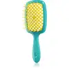 Image de Janeke Brosse à cheveux plate Superbrush Large Jaune et Vert Aqua