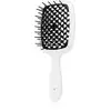 Image de Janeke Brosse à cheveux plate Superbrush grande taille 20,3 x 8,5 x 3,1 cm blanche et noire