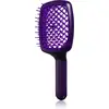 Image de Janeke Brosse plate Curvy "M" Ventilée pour la protection thermique des cheveux 21 x 8,5 x 4 cm violet