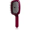 Image de Janeke Brosse plate Curvy "M" Ventilée pour la protection thermique des cheveux 21 x 8,5 x 4 cm bordeaux