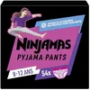 Image de Couche Jetables-Couches D'apprentissage Ninjamas Fille, 54 Sous-VÃªtement De Nuit, 8-12 Ans. Paquet 1 Mois