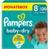 Image de Pampers Couches Baby-Dry Taille 8 17 Kg+ Pack Mensuel 1x120 Pièces