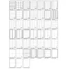 Image de Tico Tab - Ãtiquettes - Auto-AdhÃ©sif - Blanc - 70 X 37 Mm 2400 Ãtiquette(S) (100 Feuille(S) X 24)