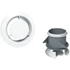Image de Bouche fixe d'extraction cuisine Ã125 mm + manchon placo 3 griffes