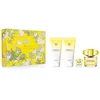 Image de Versace Coffret Femme Yellow Diamond Eau de Toilette 90 ml + Lait Corps Parfumé 100 ml + Gel Douche Parfumé 100 ml + Eau de Toilette 5 ml