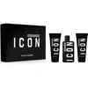 Image de Dsquared2 Icon Coffret cadeau pour homme Eau de Parfum 100 ml + gel douche parfumé 100 ml + baume après-rasage 100 ml