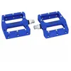 Image de Pedale Vtt Descente - Bmx Switch Bleu Resine Filetage 9-16 Avec Picots Argent (Paire)