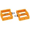 Image de Pédales VTT descente - bmx résine filetage 9-16 avec picots argent Switch jump 105x97 mm