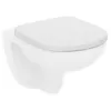 Image de Ideal Standard - Abattant recouvrant blanc charniÃ¨res inox - Kheops