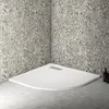 Image de Receveur de douche extra plat 90x90 cm - quart de cercle - UltraFlat New - blanc - Ideal Standard