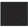 Image de Plaque de cuisson vitrocÃ©ramique 4 plaques Candy CH64CCB - Niche - largeur : 56 cm - profondeur : 49 cm - avec bord droit - noir
