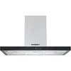 Image de Hotte Rosieres RHP90TX MontÃ©e au mur Noir, Acier inoxydable 504 mÂ³/h