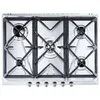 Image de Smeg SRV576GH5 - Table de cuisson au gaz - 5 plaques de cuisson - Niche - largeur : 55.5 cm - profondeur : 47.8 cm - acier inoxydable