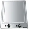 Image de Smeg Classic PGF30T-1 plaque Acier inoxydable IntÃ©grÃ© 30 cm Plaque avec zone Ã  induction 2 zones