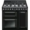 Image de Smeg TR93BL four et cuisiniÃ¨re Electrique Gaz Noir