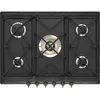 Image de Smeg Coloniale SRV876AOGH plaque Anthracite IntÃ©grÃ© 68.5 cm Gaz 5 zones