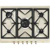 Image de Smeg Coloniale SRV876POGH plaque CrÃ¨me IntÃ©grÃ© 68.5 cm Gaz 5 zones