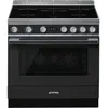 Image de Smeg CPF9IPAN four et cuisiniÃ¨re Electrique Plaque avec zone Ã  induction Anthracite