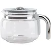 Image de Carafe en verre avec poignÃ©e chromÃ©e pour machine Ã  cafÃ© CafetiÃ¨re Expresso (DCGC01 697650076 SMEG)