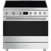 Image de Smeg Classic C9IMX-2 - CuisiniÃ¨re - pose libre - largeur : 89.8 cm - profondeur : 59.8 cm - hauteur : 91.5 cm - classe B - acier inoxydable
